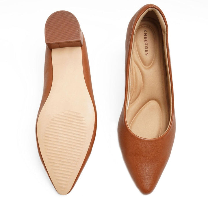 Subtle Brown Workwear Pumps