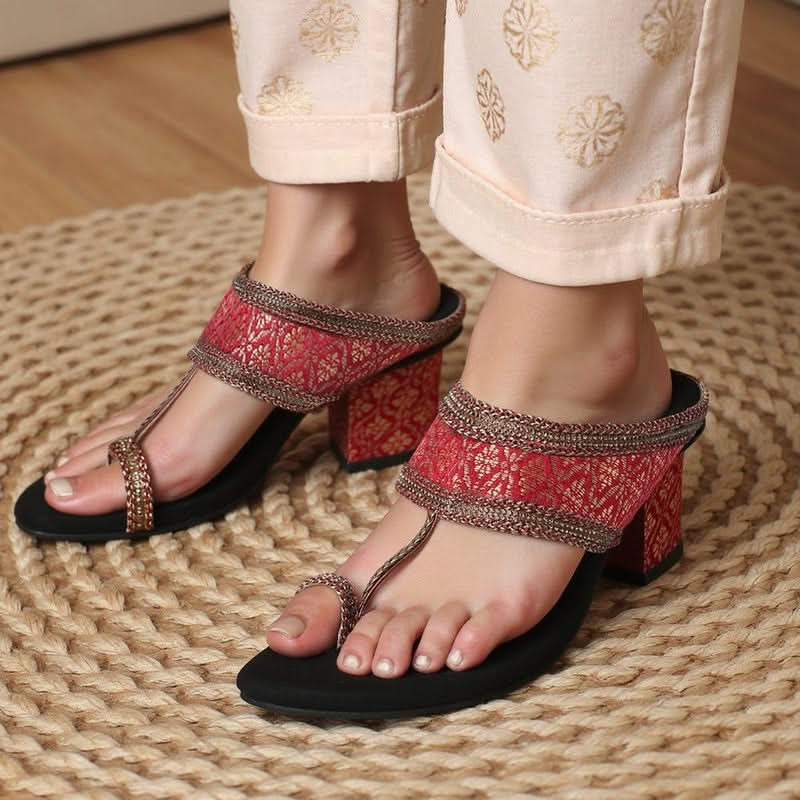 Shravya - Red Block Heels