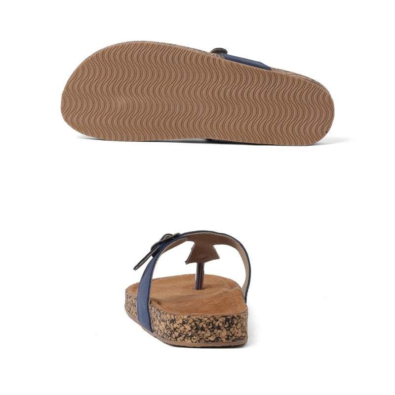 Staple Dark Blue Thong Sandals