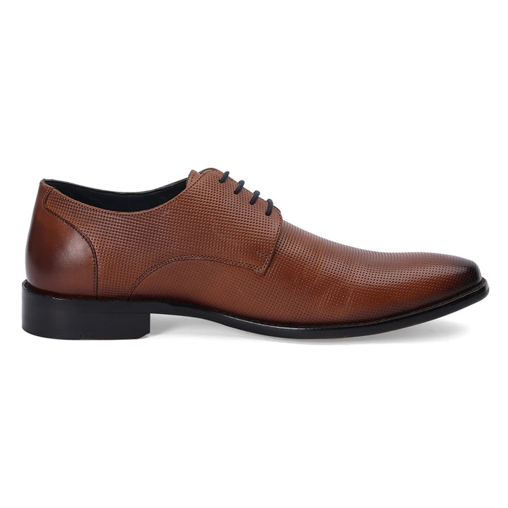 Elite Tan Textured Cap-Toe Oxfords