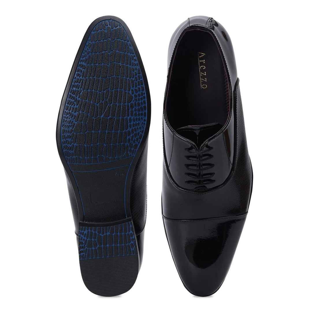 Elite Black Gloss Formal Oxfords