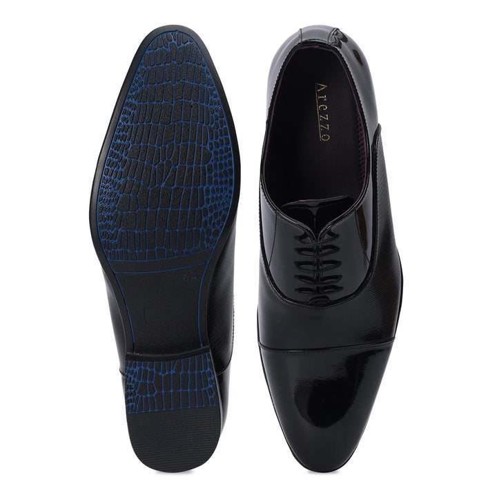 Elite Black Gloss Formal Oxfords
