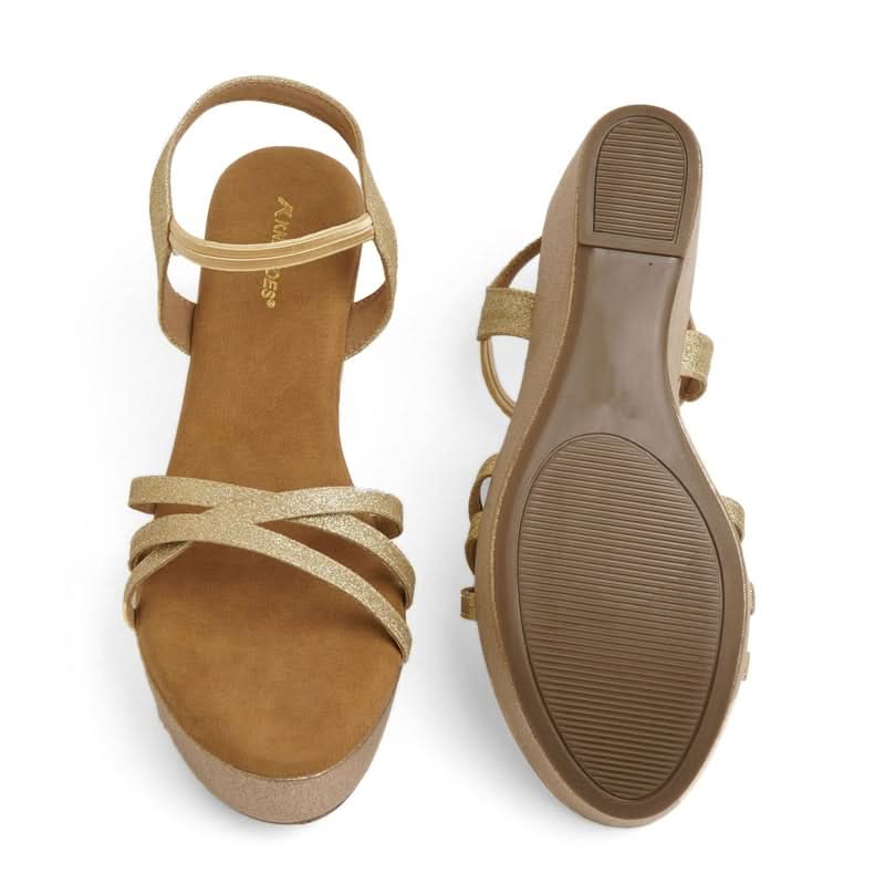 Tiya - Gold Wedges