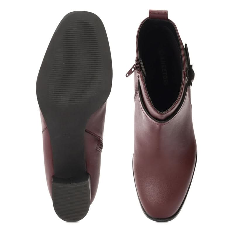 Luna - Maroon Boots
