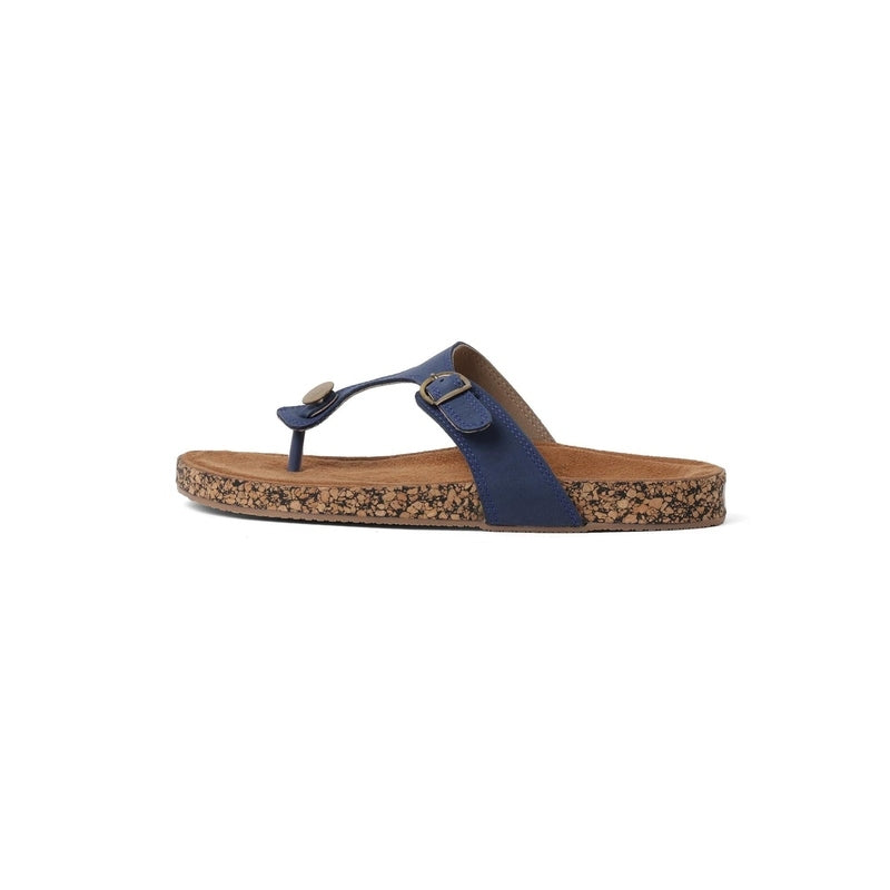 Staple Dark Blue Thong Sandals