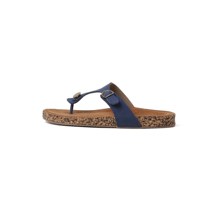 Staple Dark Blue Thong Sandals