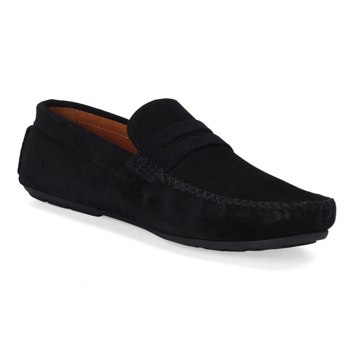 Premium Black Suede Moccasins