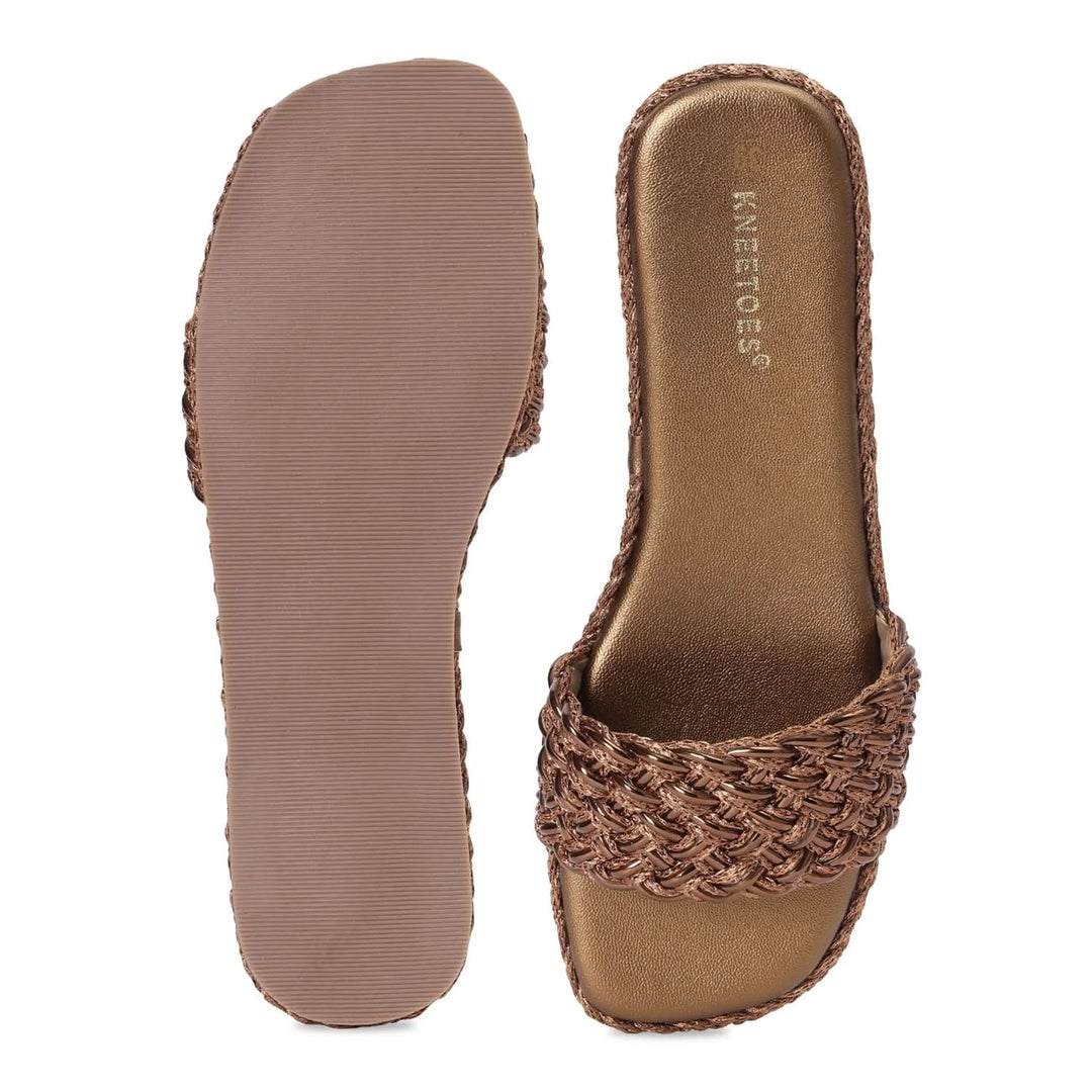 Lyra - Bronze Slip-Ons
