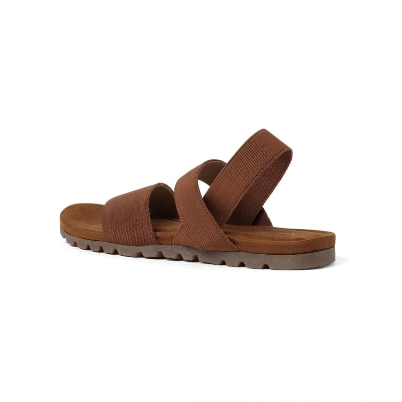 Matte-Muse Brown Open-Toe Casual Sandals