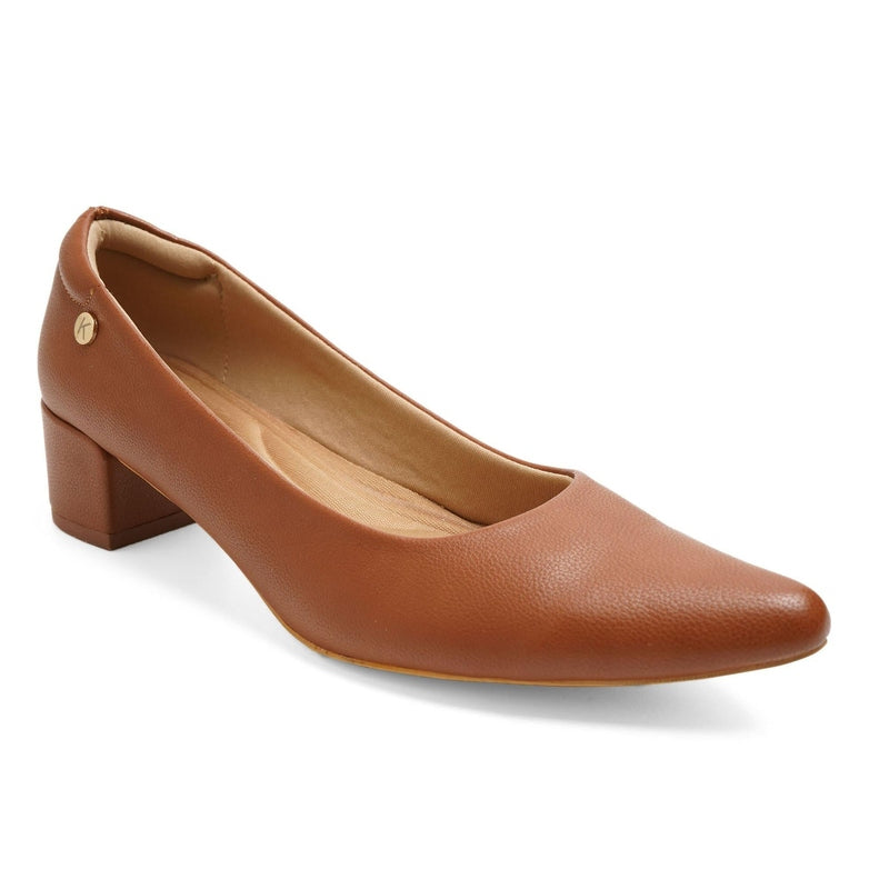 Subtle Brown Workwear Pumps