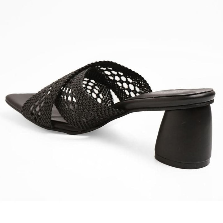 Willow - Black Block Heels