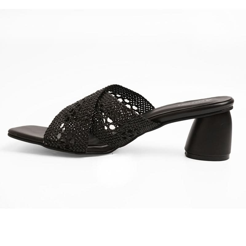 Willow - Black Block Heels