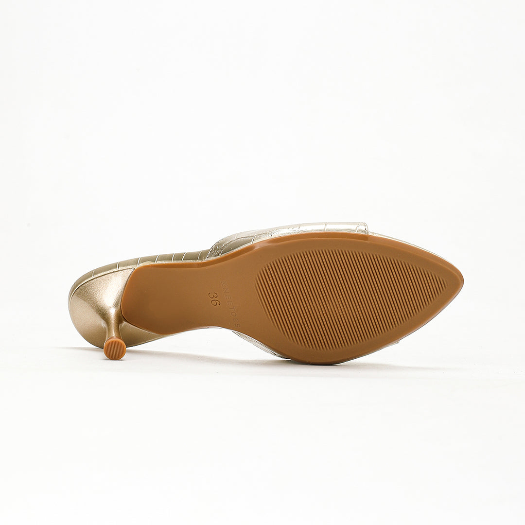 Orlina - Gold Kitten Heels