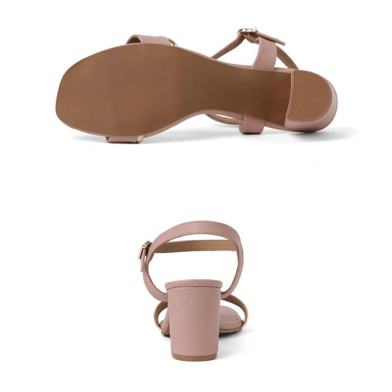 Mila - Pink Block Heels