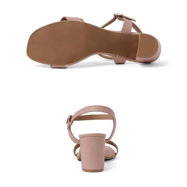 Mila - Pink Block Heels