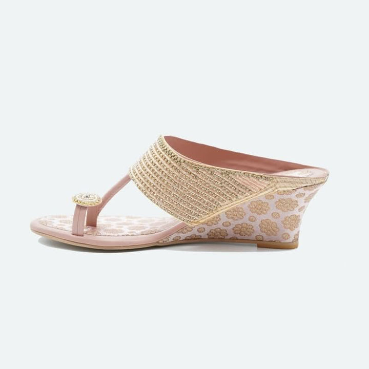 Prisha - Rose-Gold Wedges