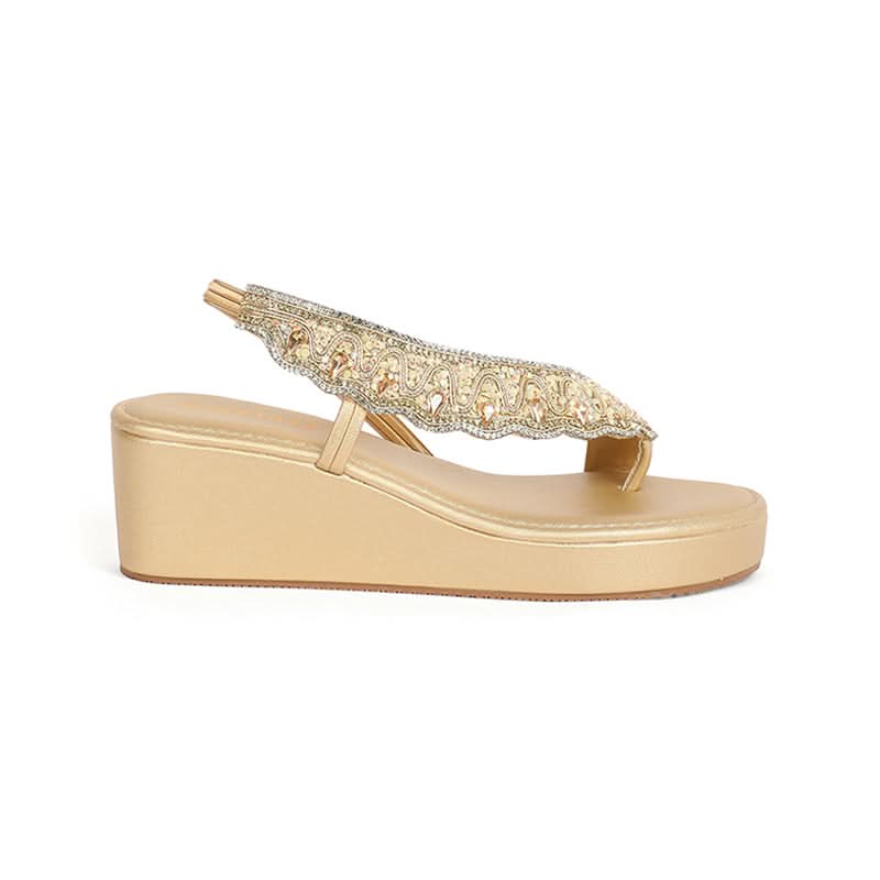 Saanvika - Gold Wedges