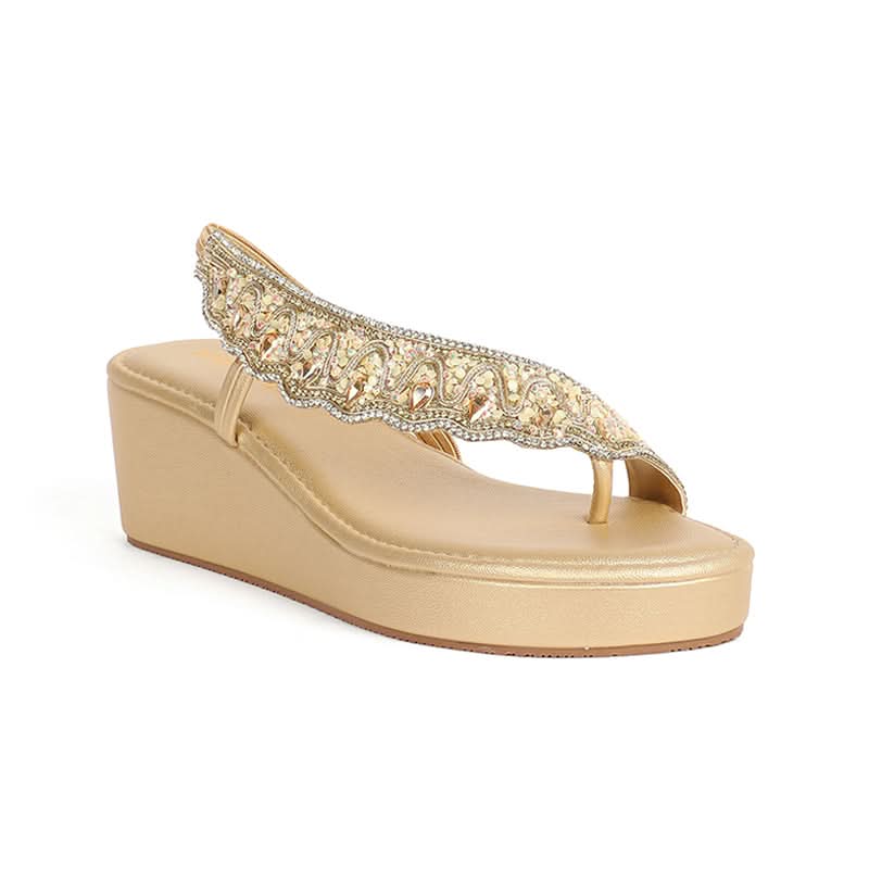 Saanvika - Gold Wedges
