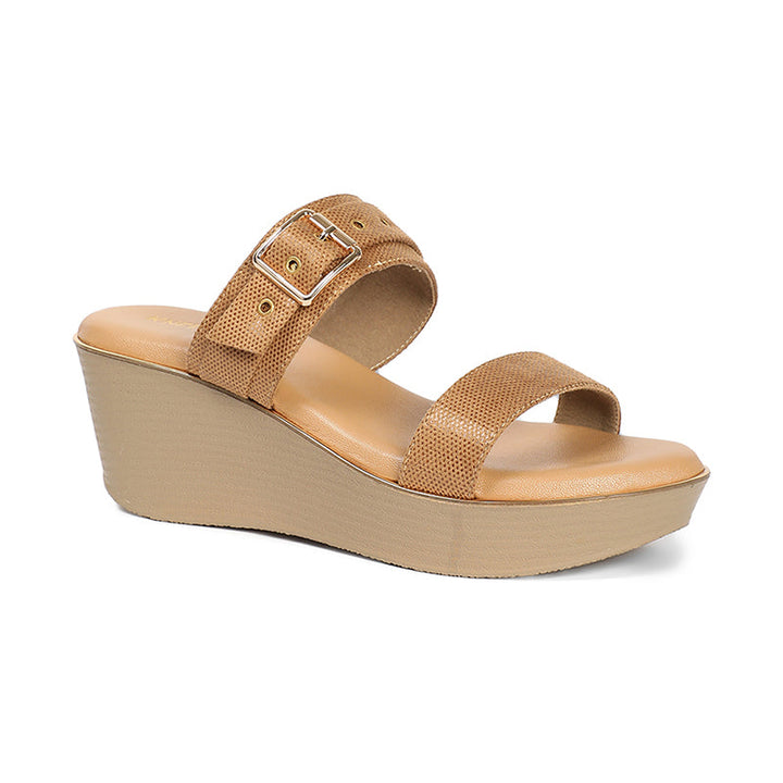 Helena - Tan Wedge