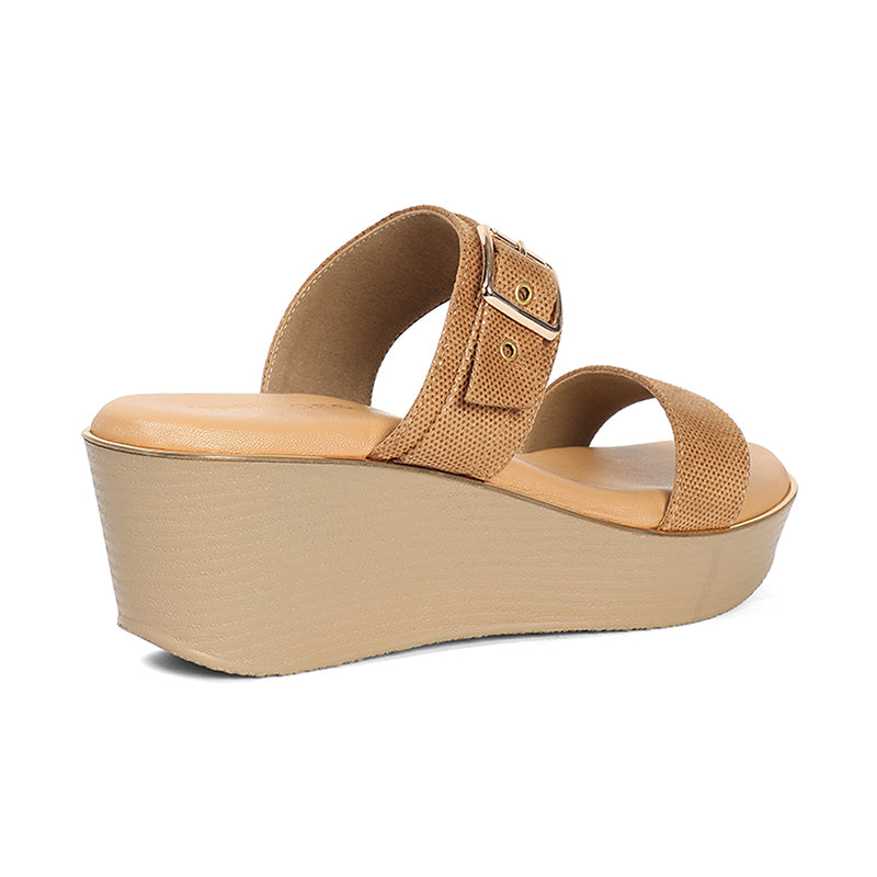 Helena - Tan Wedge