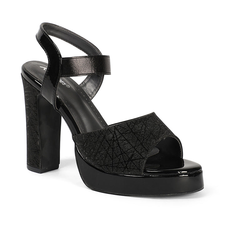 Campbell - Black Block Heels