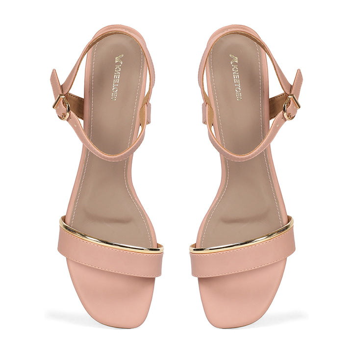 Mila - Pink Block Heels