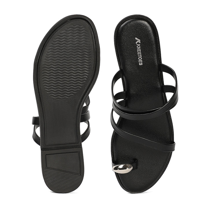 Nola - Black Slip-Ons