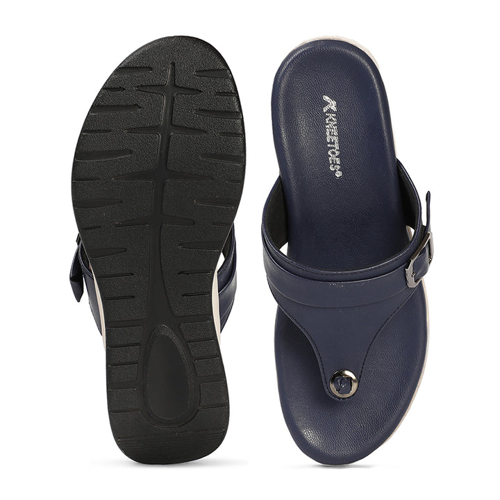 Briony - Blue Slip-Ons