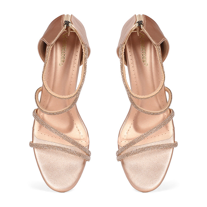 Lumina - Rose Gold Block Heels