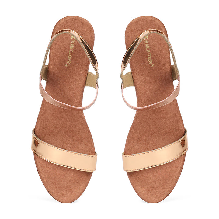 Aurora - Rose Gold Wedges