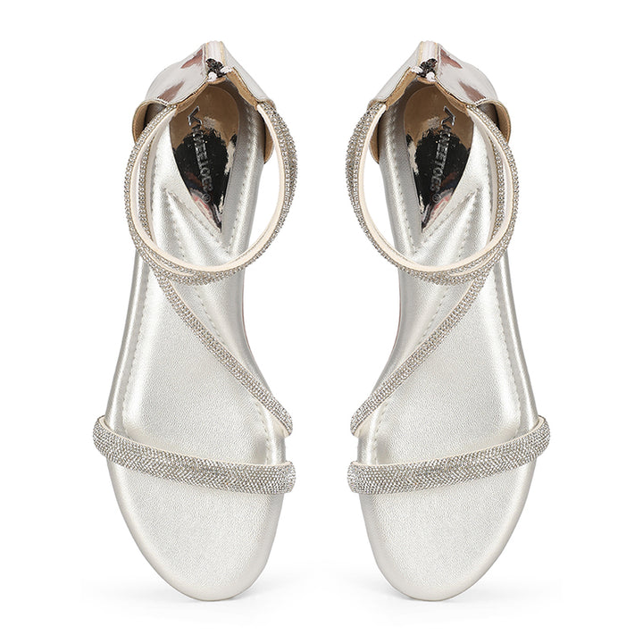 Solana- Silver Sandals