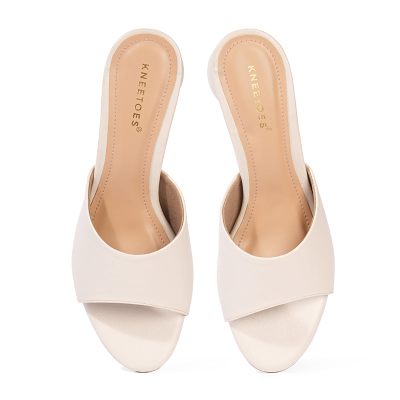 Francesca - Beige Slip Ons Sale price