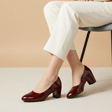 Adeline - Maroon Pumps