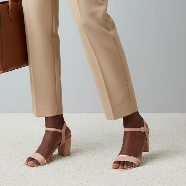 Mila - Pink Block Heels