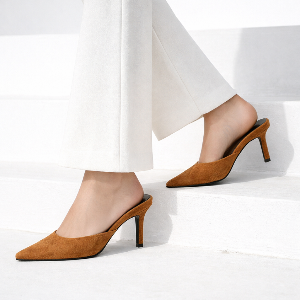 Leeni- Velvet Mules – kneetoes USA