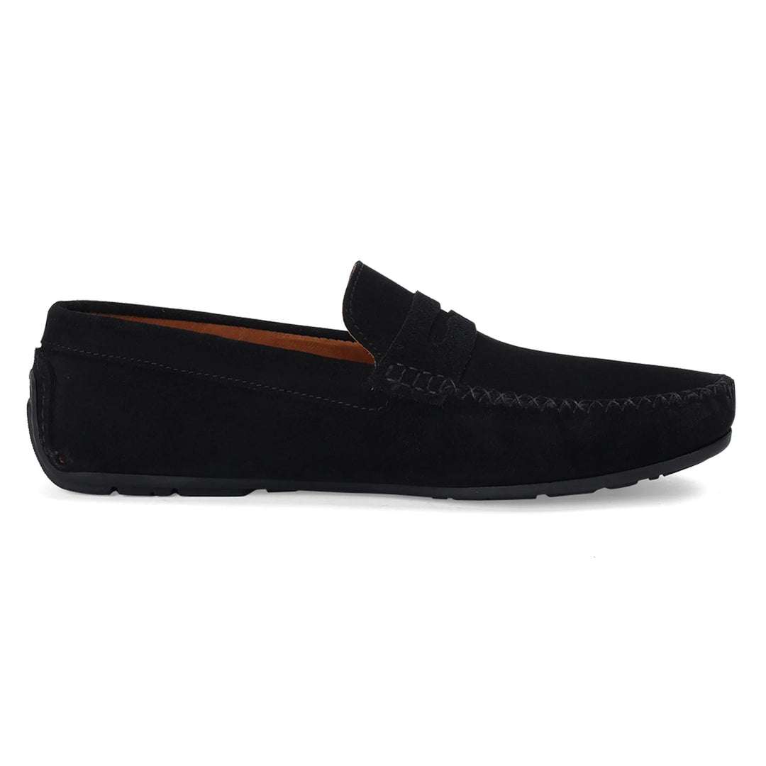 Premium Black Suede Moccasins