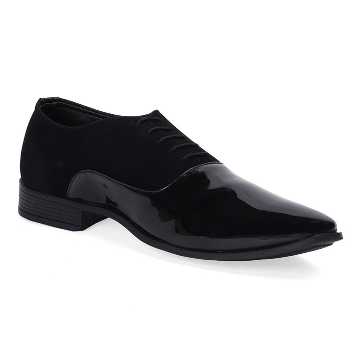 Luxe Black Patent Derby Shoes