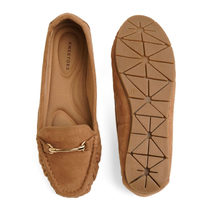 Chained Tan Loafers for Workwear