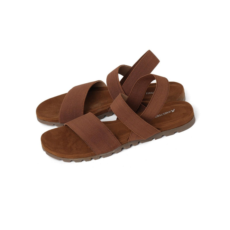 Matte-Muse Brown Open-Toe Casual Sandals