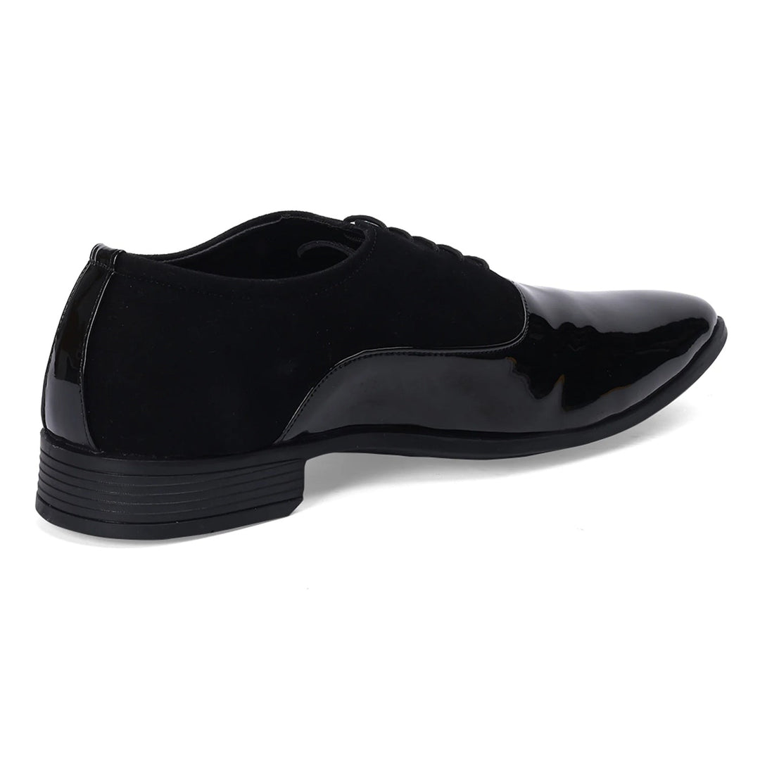 Luxe Black Patent Derby Shoes