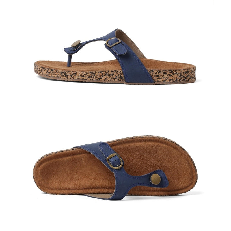 Staple Dark Blue Thong Sandals