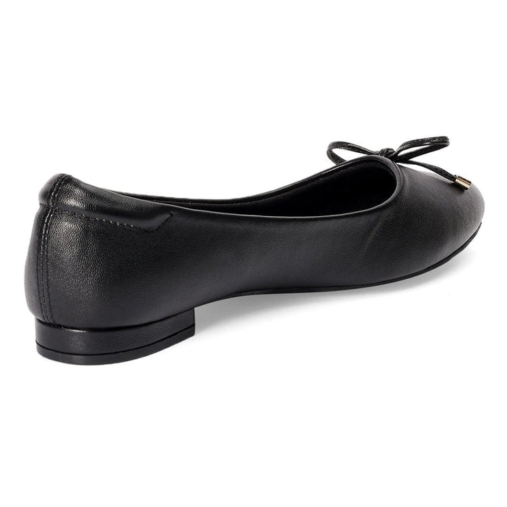 Classic Black Bow Detail Ballerina Flats