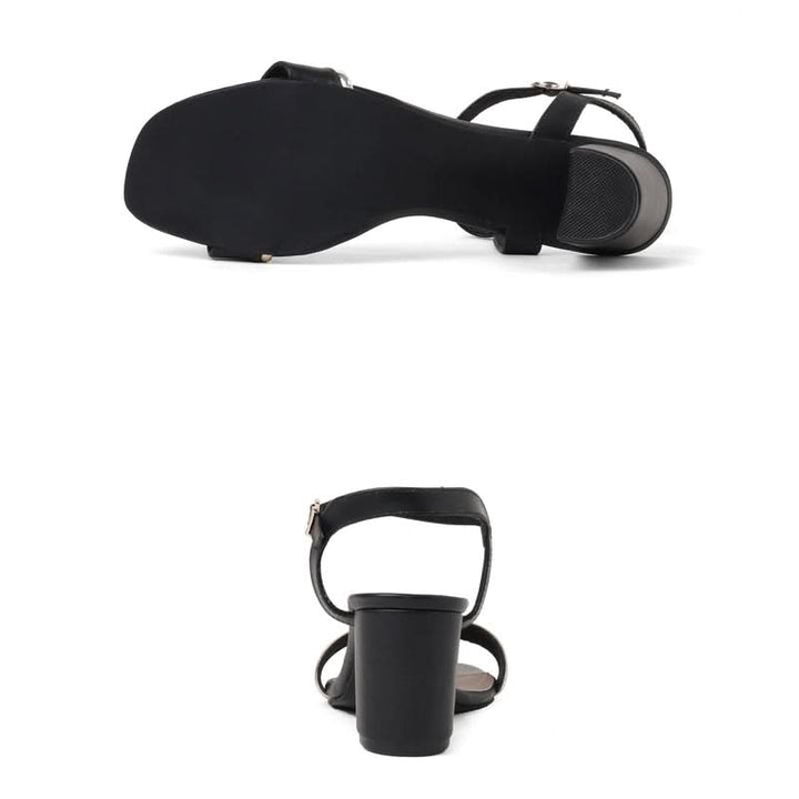 Mila - Black Block Heels