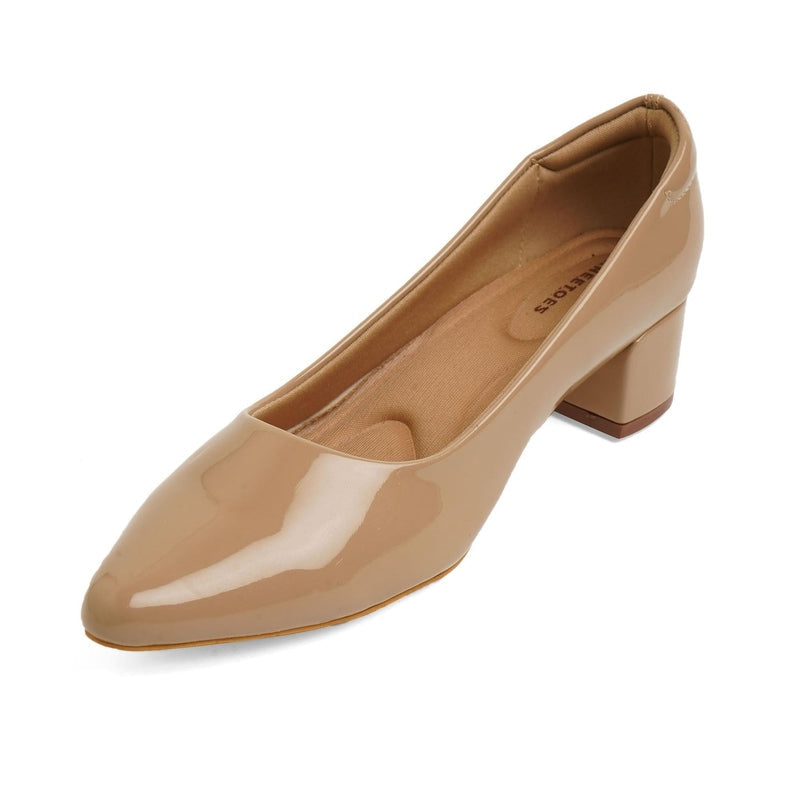Classic Charm Beige Pump Shoes