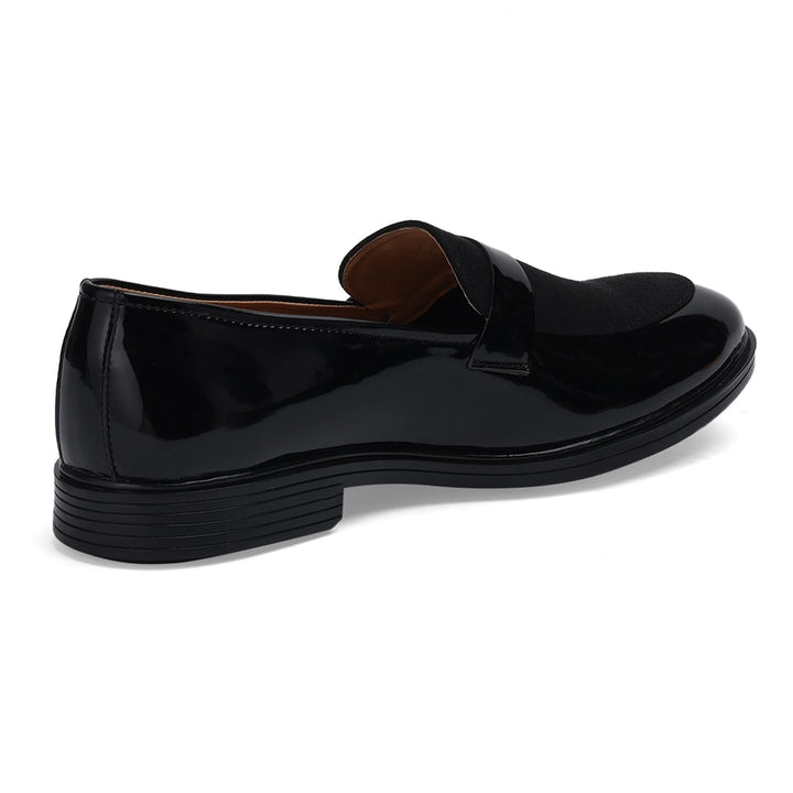Premium Black Glossy Dress Loafers